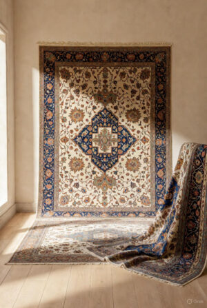 Bespoke Silk Qum Rug