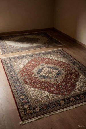 Luxury Handmade Silk Qum Rug