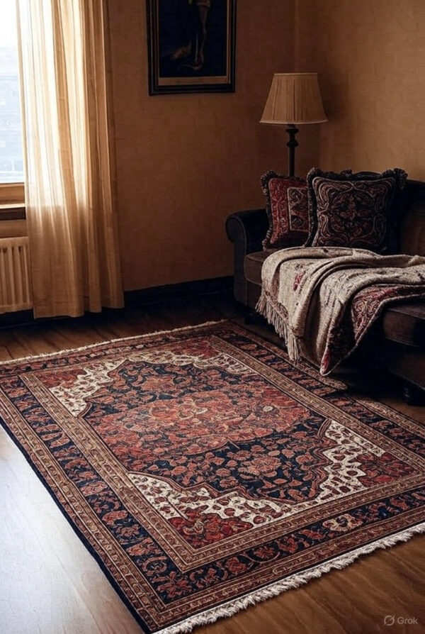Exquisite Pure Silk Qum Rug
